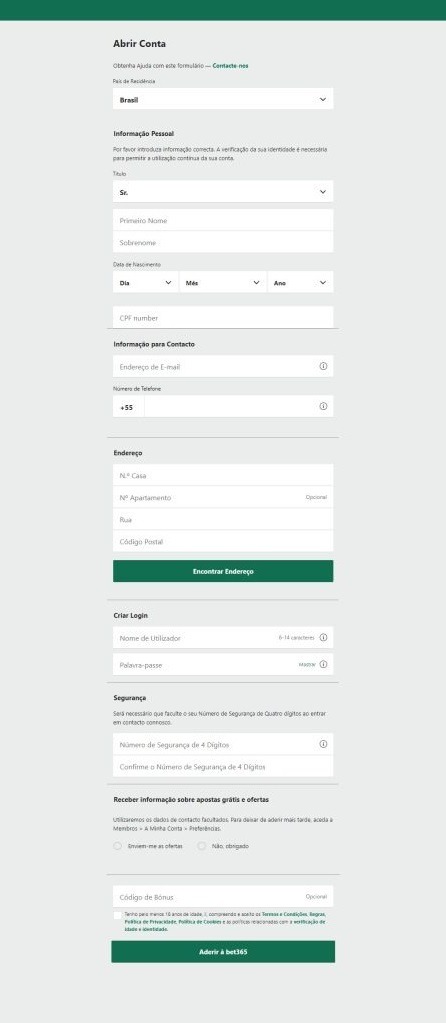 Abrir Conta Bet365