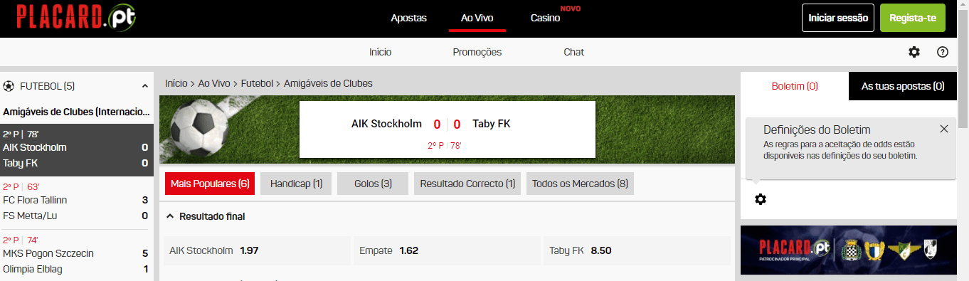 AIK - Taby: Placard