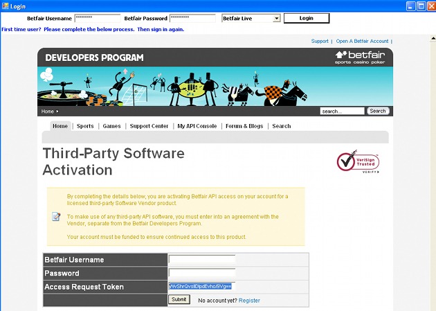 Trading na Betfair: Usando o software Geek’s Toy - ligação betfair