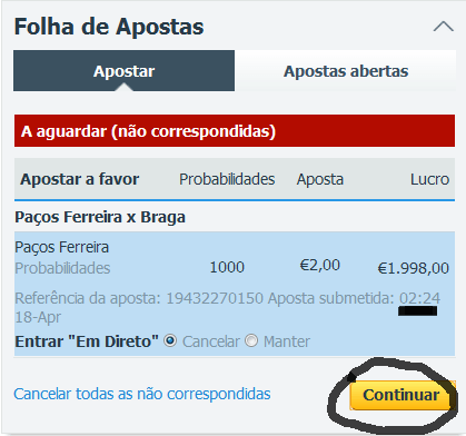não correspondida