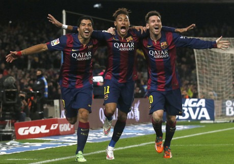 Suarez Neymar Messi Suarez Neymar Messi