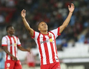 wellington silva marca contra o Athletic Bilbao, embora nao tenha conseguido impedir a derrota que resultou na queda na zona de relegação.