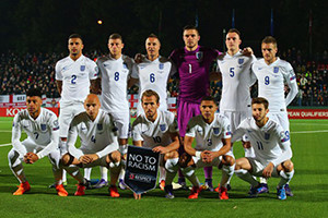 A Selecção inglesa vence todos os jogos da fase de qualificação