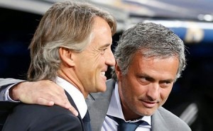 Roberto Mancini e Jose Mourinho Roberto Mancini e Jose Mourinho