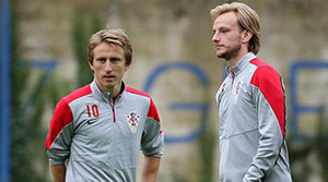 Luka Modric e Rakitic, os jogadores-chave da Croácia. Luka Modric e Rakitic, os jogadores-chave da Croácia.
