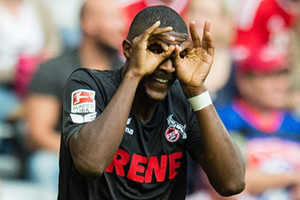 Anthony Modeste aponta o golo do empate contra Gigante da Baviera.