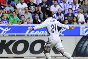 Morata volta a entrar e agita o jogo a favor do Real Madrid, apontando o 1-3.