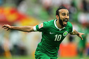 Mohammed Al Sahlawi, o melhor marcador da actualidade na sua selecção.