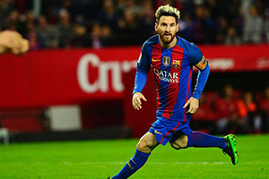 Com um golo e uma assistência, Messi esteve em grande destaque na vitória calatã.