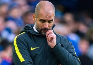 Na lateral Guardiola dava mostras de preocupação. O City tem que encontrar rapidamente uma forma de se blindar.