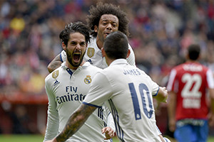 Grande jogo de Isco é coroado com dois golos, um deles o da vitória.