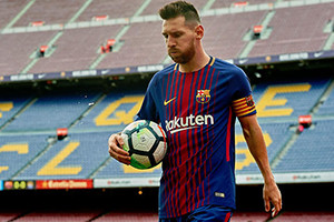 Messi alcança os 14 golos nesta temporada, em todas as competições.
