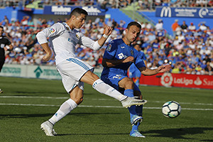 Ronaldo não só deu os 3 pontos ao Real Madrid, como apontou o 1º golo da temporada no campeonato.