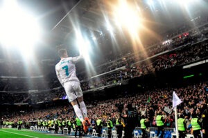 Póker de Ronaldo coloca o português em 2º lugar na lista de melhores marcadores da La Liga.