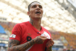 Guerrero realiza o sonho de marcar num Mundial.