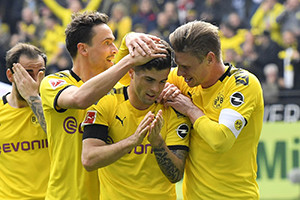 Pulisic marcou no seu último jogo no Signal Iduna Park, antes de rumar ao Chelsea.