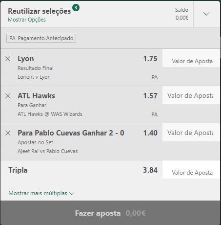 Como fazer apostas múltiplas no Bet365 - Dicas e bônus Bet365