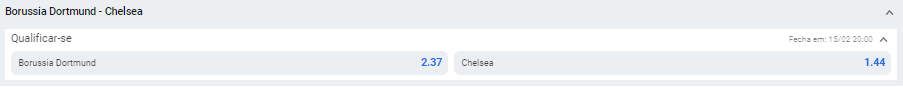 Liga dos Campeões 2022/23 - Borussia Dortmund - Chelsea