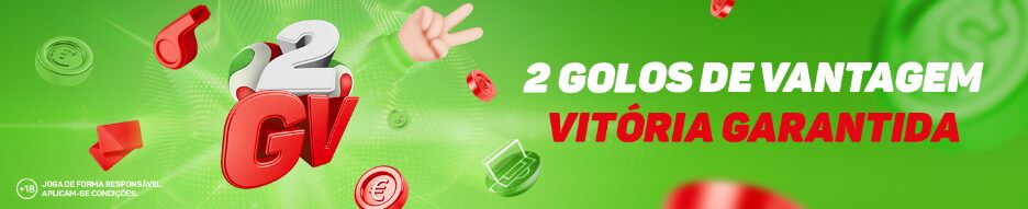 2 golos de vantagem