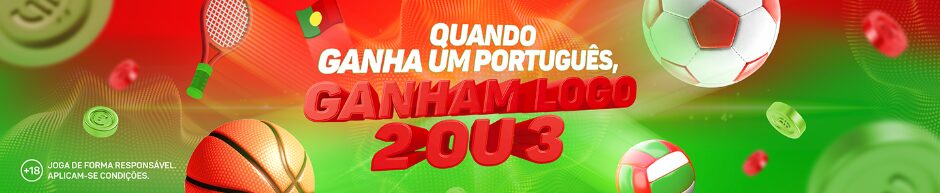Quando ganha um português ganham logo 2 ou 3