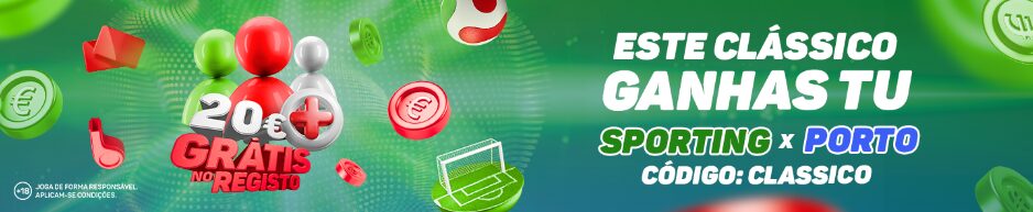 20€ em Aposta Grátis com o código CLASSICO