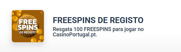 100 Free Spins de Registo